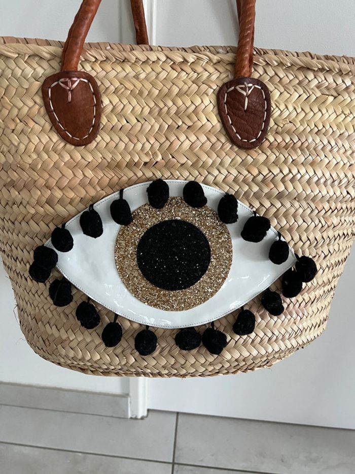 Panier œil et pompons - photo numéro 4
