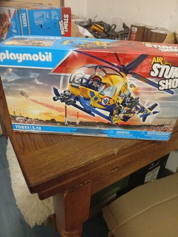 Playmobil stuntshow hélicoptère équipe de tournage neuf dès 5 ans 