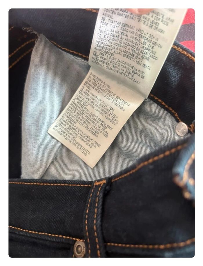 Jeans Lee style vintage bleu foncée taille 40  patte large - photo numéro 9