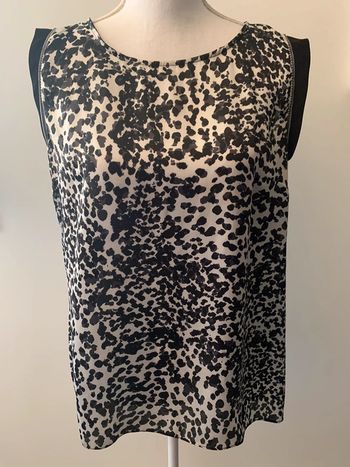 Blouse léopard noire et blanche T38/40
