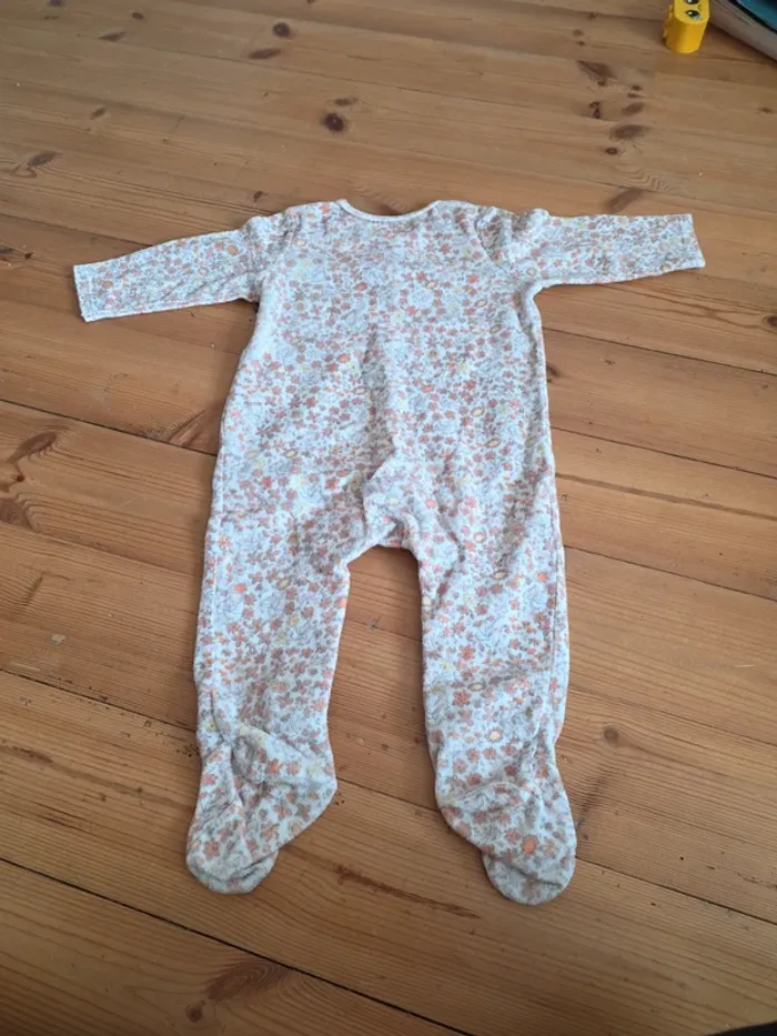 Lot de 3 pyjamas velours 9 mois - photo numéro 3