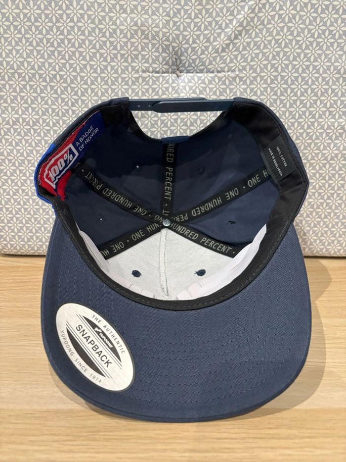 Casquette Bleue "100%" - photo numéro 3