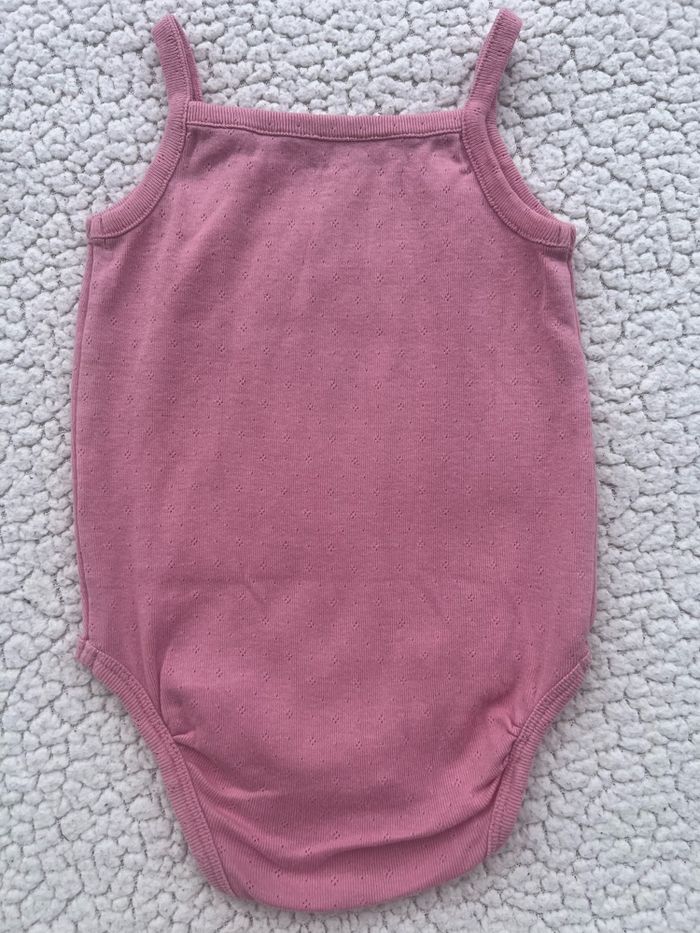 Lot de 3 bodies évolutifs à brettelles roses taille 18 mois Kiabi - photo numéro 8