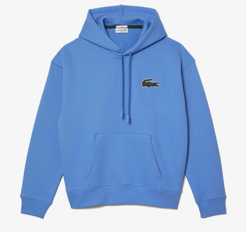 🐊 Sweatshirt Lacoste à capuche molleton Loose Fit bleu ciel