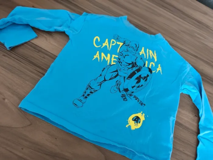 T-shirt manches longues Captain America