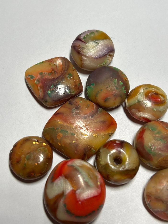 A833, Bel ensemble de perles et breloques Fimo - photo numéro 2