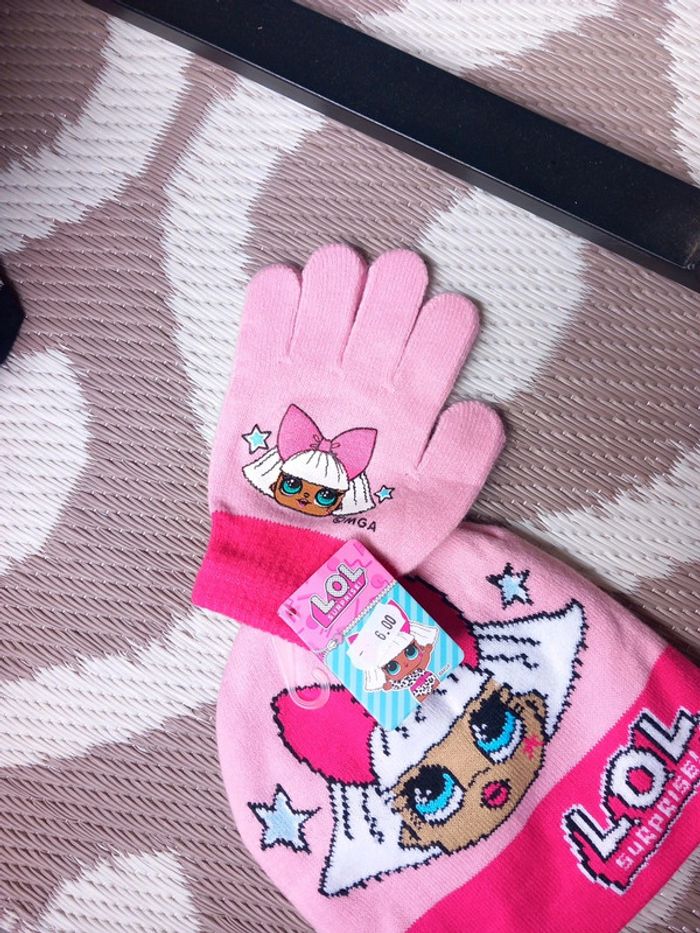 Bonnet + gants LOL - photo numéro 2