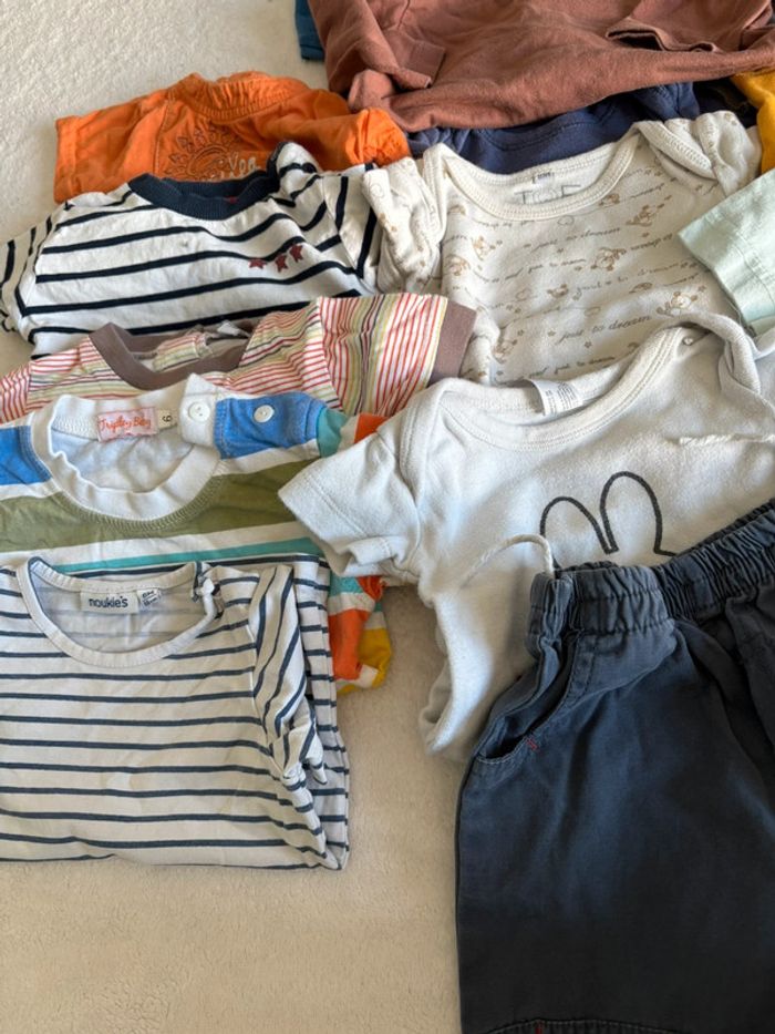 👶 Lot vêtements bébé garçon 6 mois  Été - photo numéro 3