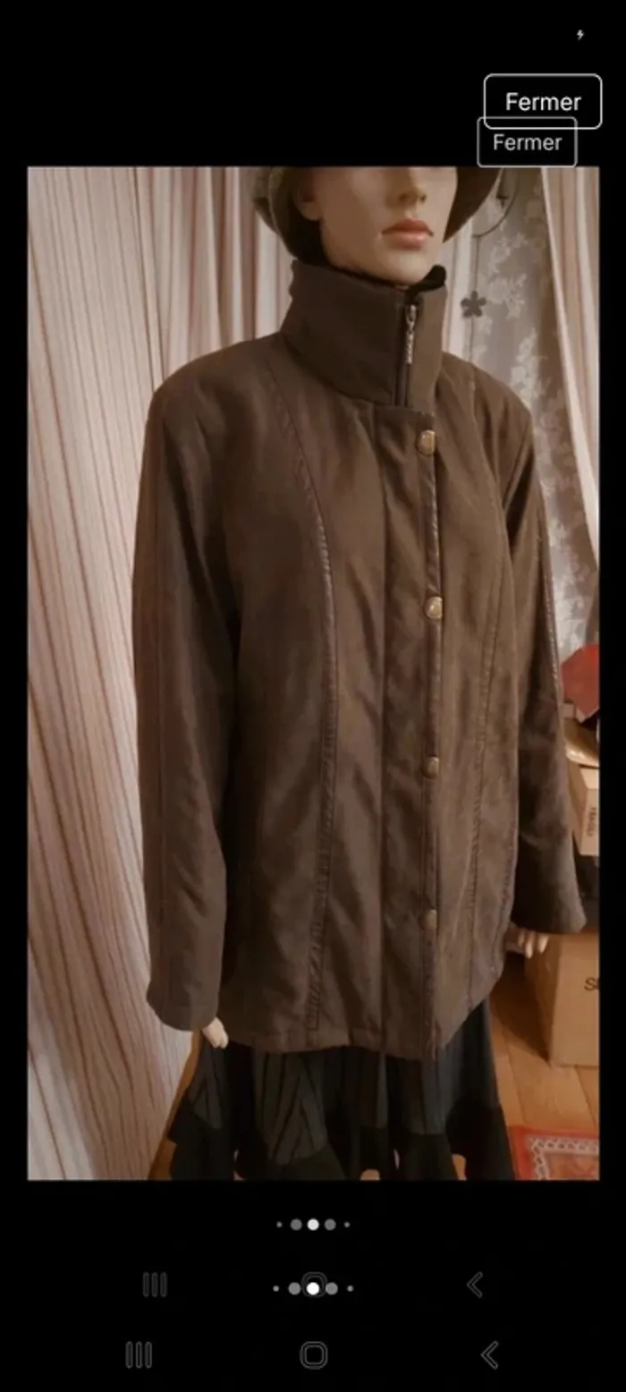 Manteau doudounne Marron Lebek fr be 42 - photo numéro 11