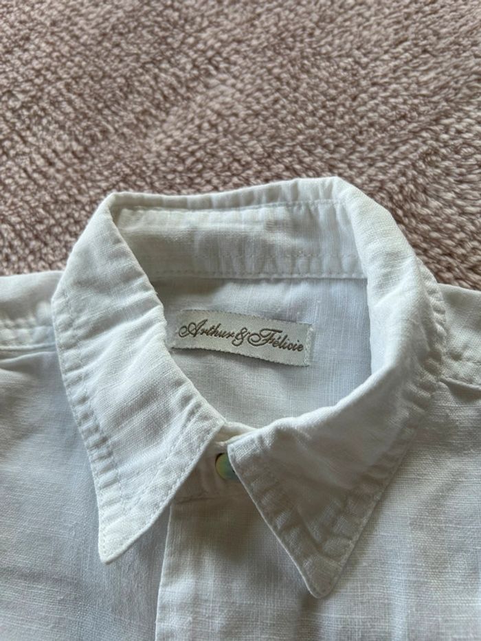 Chemise blanche en lin 5 ans - photo numéro 5