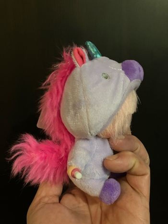 Monchhichi X 475 - Sekiguchi - Licorne senteur fraise - 13 cm- Neuf - Sous blister - photo numéro 4