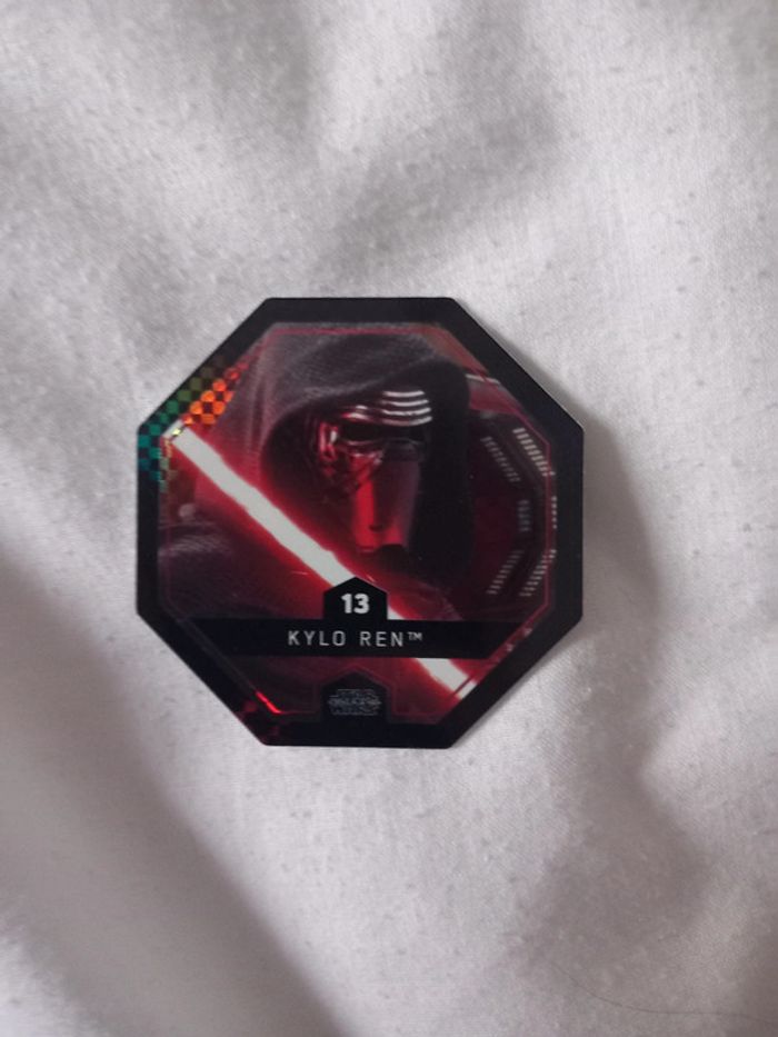 Carte jeton brillante Star Wars 13 Kylo Ren