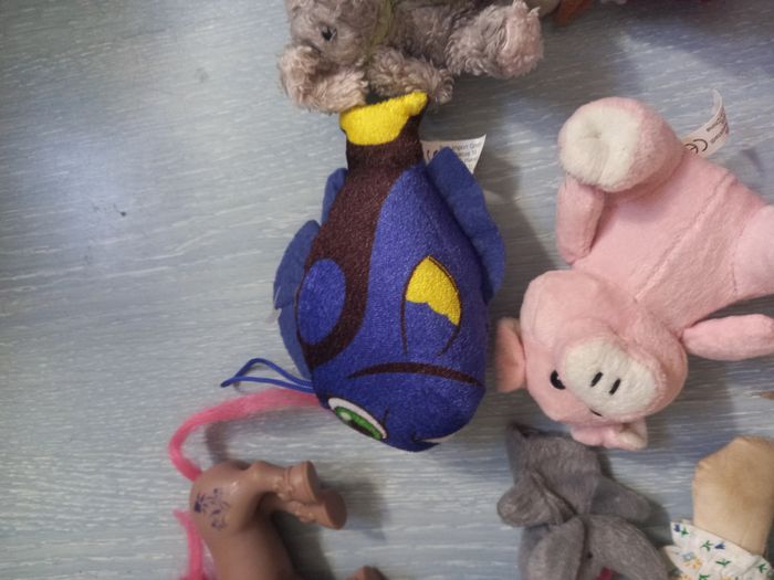 Lot de 10 peluches / poupée / poney - photo numéro 8
