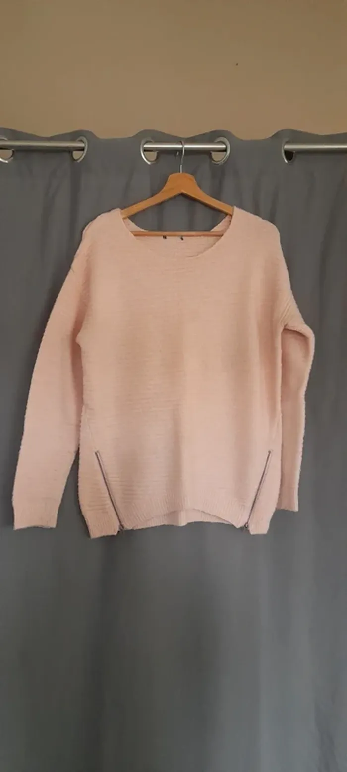 Pull épais avec zip - photo numéro 2