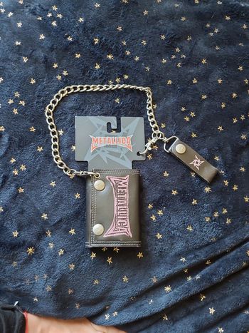 Porte monnaie avec sa chaine Metallica Neuf