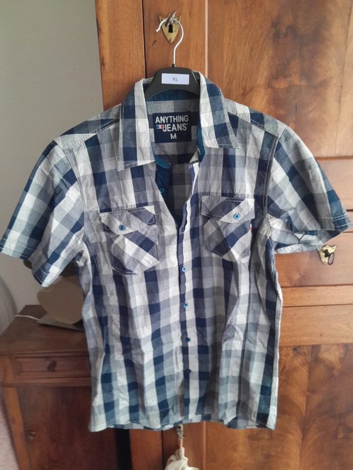 Chemise homme effet jeans