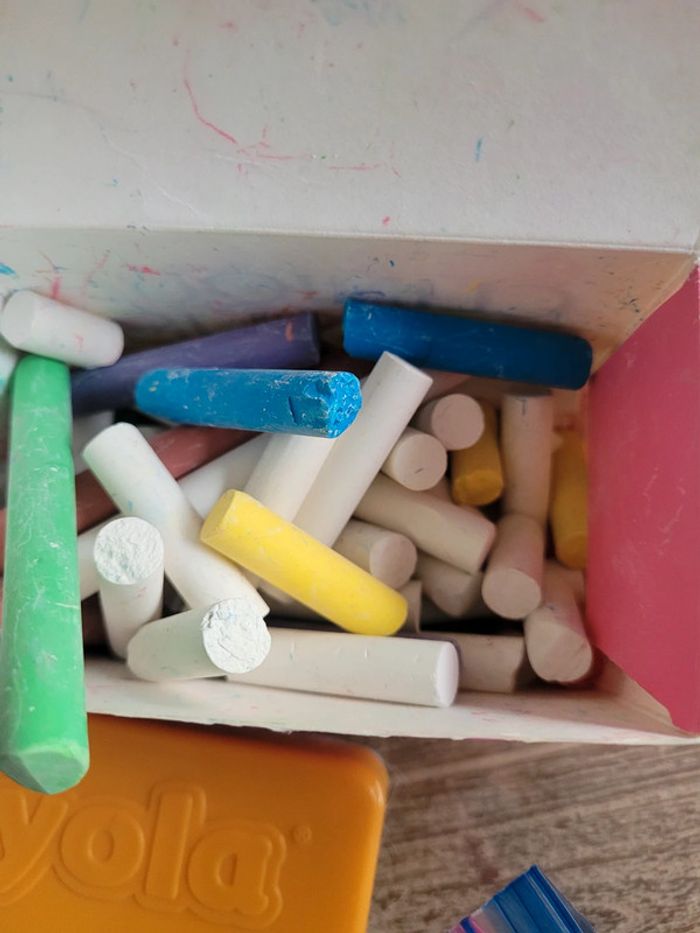 Lot aimant lettre craie et brosse - photo numéro 3