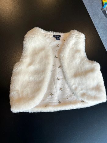 Gilet fourrure blanc