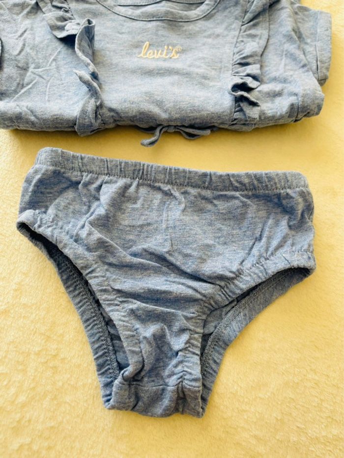Robe bleu Levi’s avec sa culotte / cache couche 12 mois 80cm - photo numéro 6