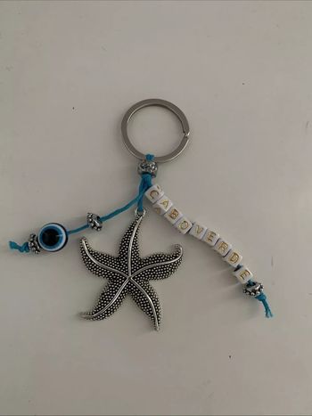Porte Clé Cap Vert avec oeil Turc et étoile de mer Neuf