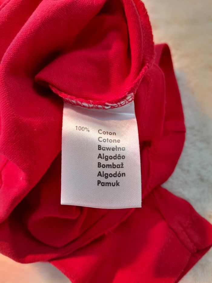 Tee-shirt Fille Rouge "Too Cool For School" (4 Ans - photo numéro 5