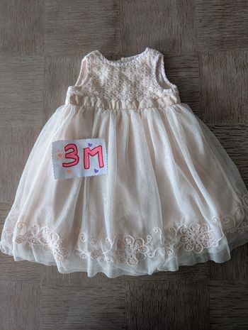 Robe été rose pastel 3 6 mois ref cart 1