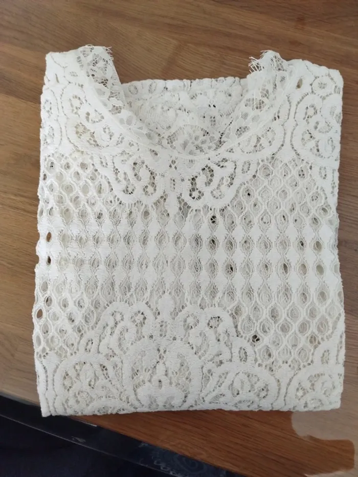 #chemise#motif dentelle - photo numéro 4