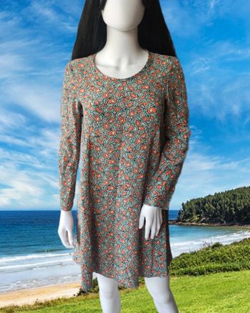 Robe droite à motifs multicolore, lutrend, taille 36