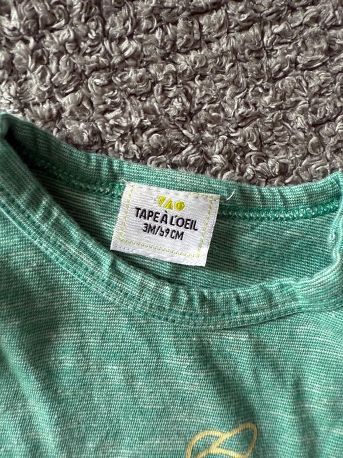 T-shirt manche courte imprimer (3mois) - photo numéro 4