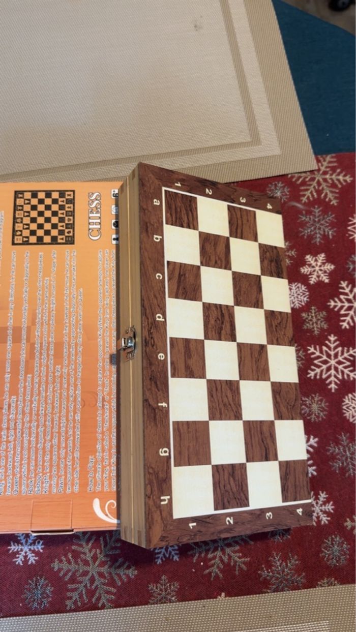Coffret d’échecs 29 cm – bois aimanté - photo numéro 5