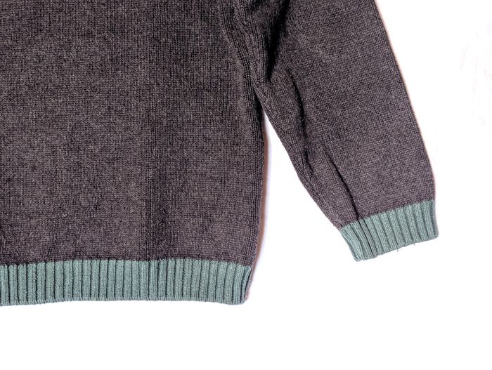 Pull Kiabi Chaud Anthracite Bas Vert Haut Col Fermeture Eclair Vêtement Tendance Mode Enfants - photo numéro 4