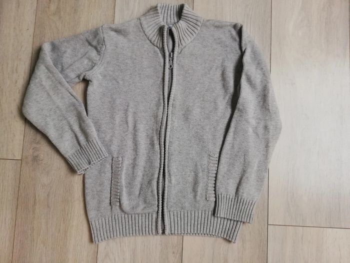8 ans garçon gilet gris zippé Gémo #garçon8ansally56000