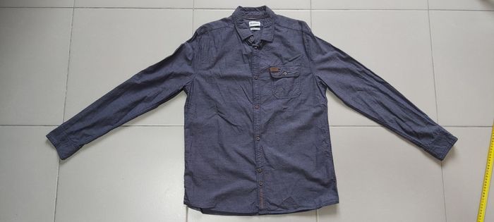 Chemise manche longue coupe droite trappeur M