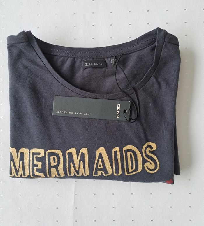 T-Shirt Manches Longues Neuf Etiqueté 29€ marque IKKS Taille 12 Ans