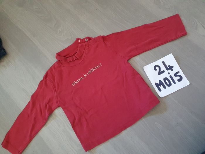 Maillot t-shirt Sous pull 24mois garçon