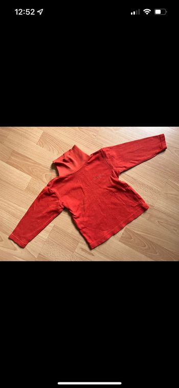 Beau sous-pull orange ORCHESTRA T. 2 ans/92 cm garçon TBE