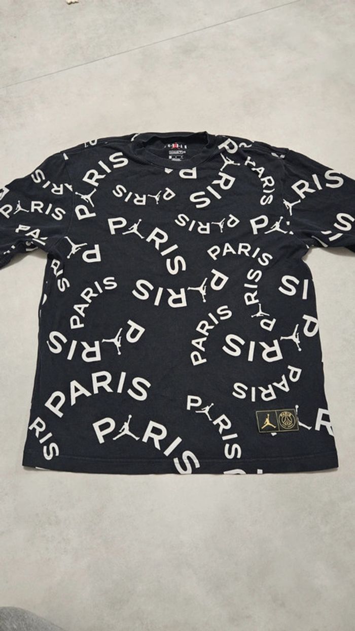 Jordan PSG Jock Tag T-Shirt - Homme - Noir/Blanc
