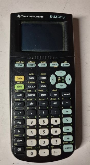 Texas instruments ti‑82 stats.fr calculatrice graphique lycée