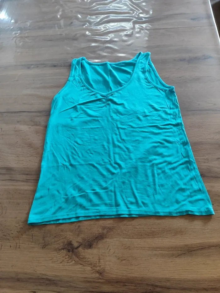 Débardeur Turquoise Basique, Taille M