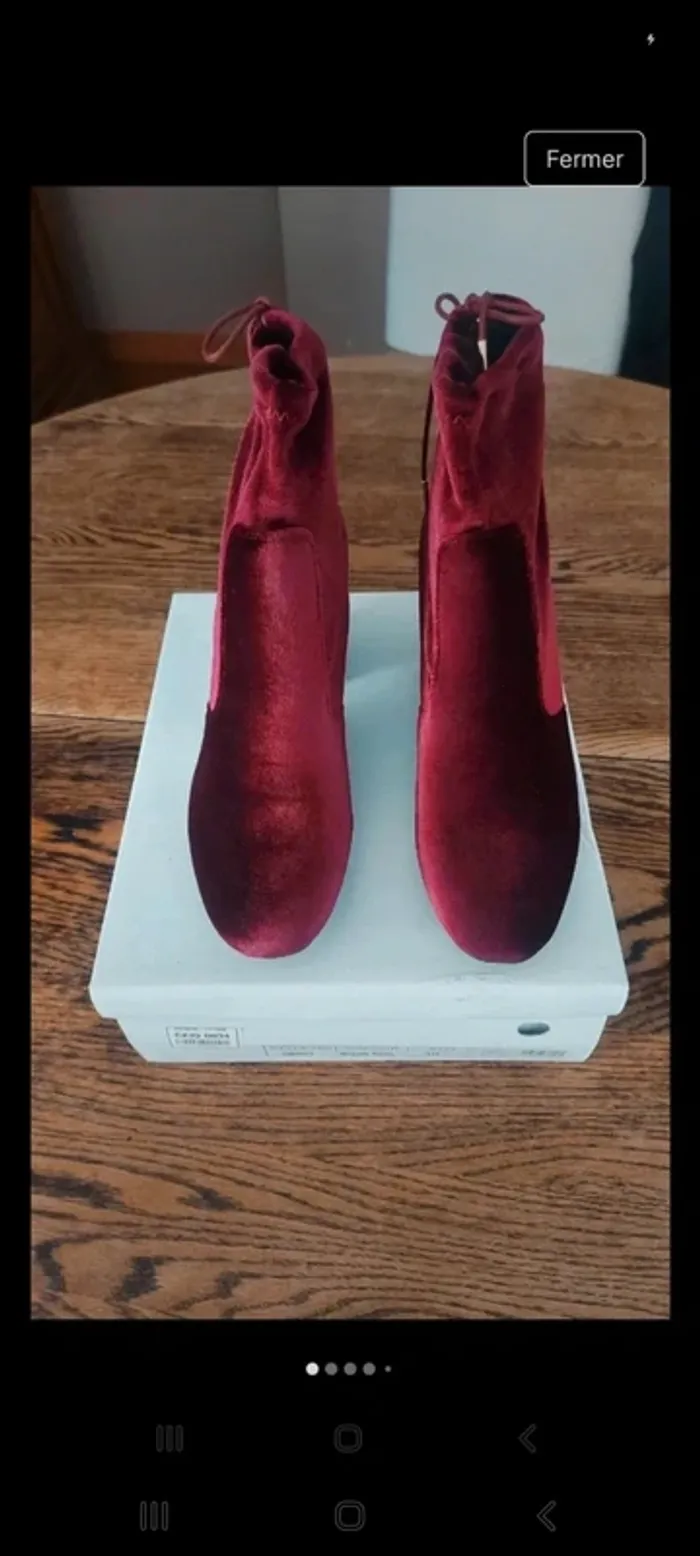 Bottine I Love Shoes Burgundy taille 39 Neuve