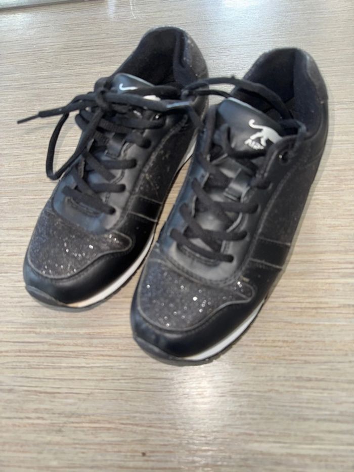 Basket airness noir pailleté argent taille 38