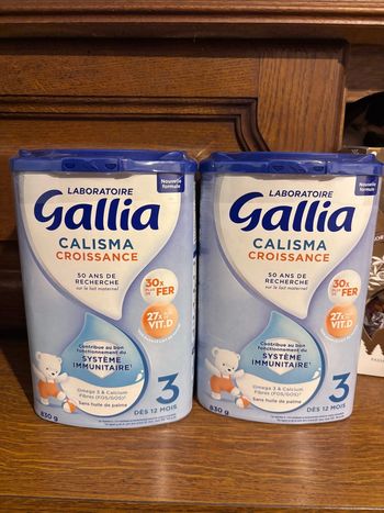 Boîte de lait Gallia 