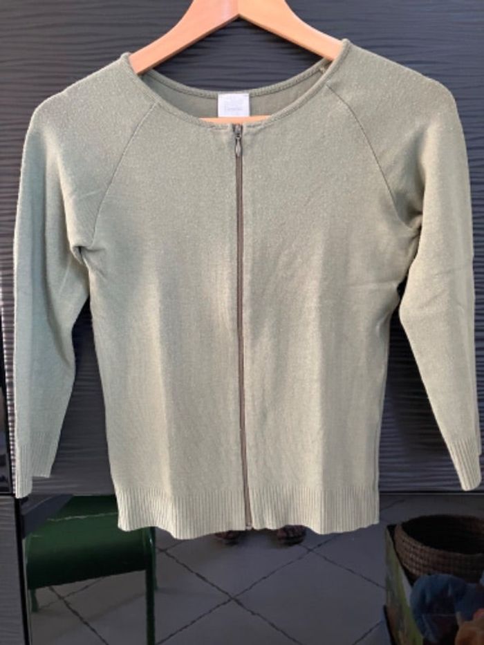 Gilet vert Camaïeu taille 2