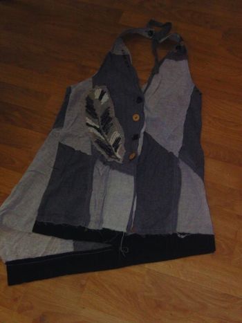 Tunique D-STIAG tons gris dos nu taille M/L TBE