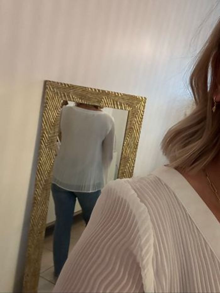 Chemisier blanc Zara - photo numéro 3