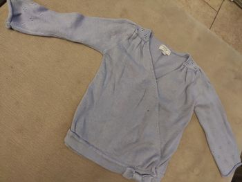 Gilet bleu kimbaloo 24 mois