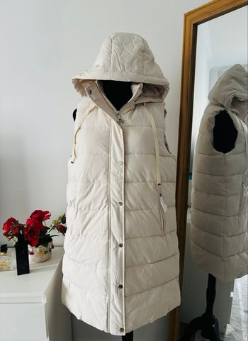 🧥 Doudoune sans manches crème