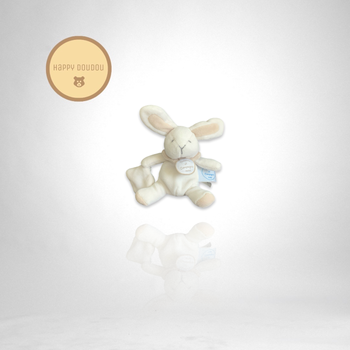 Doudou peluche lapin blanc bonbon doudou et compagnie A962