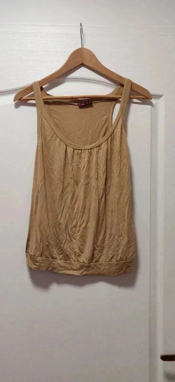 Débardeur beige camel dos nageur 38