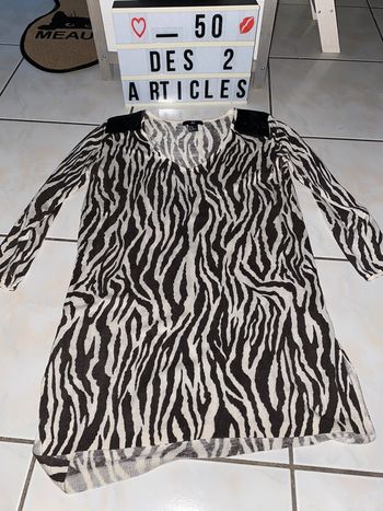 Tunique zébré H&M taille 34